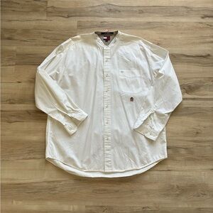 Tommy Hilfiger White Button-Up Long Sleeve Shirt